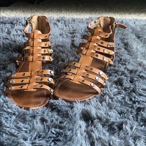 Brown boho/gladiator strap sandles